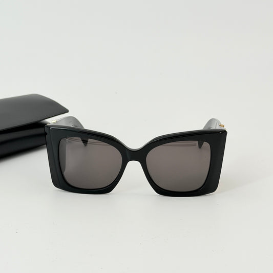 Saint Laurent Black SL M119 Blaze Butterfly Sunglasses