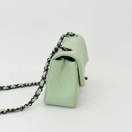 Chanel Mini Rectangular Flap Bag - Green Shoulder Bag