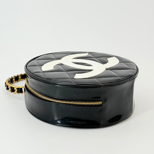 Chanel Patent Top Handle Bag