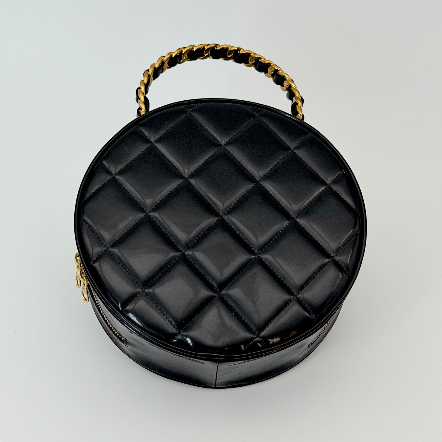Chanel Patent Top Handle Bag