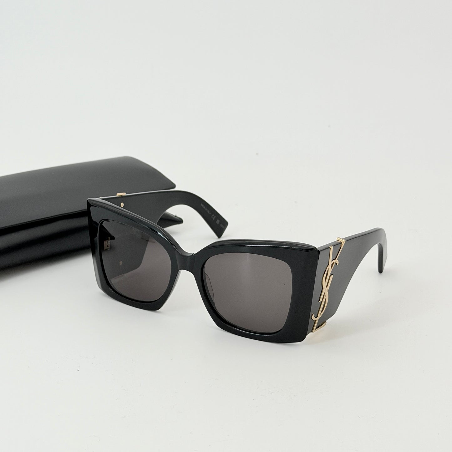 Saint Laurent Black SL M119 Blaze Butterfly Sunglasses