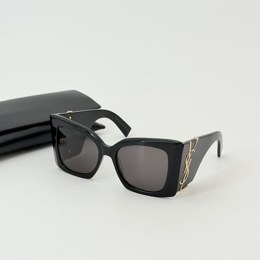 Saint Laurent Black SL M119 Blaze Butterfly Sunglasses