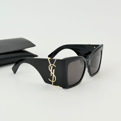 Saint Laurent Black SL M119 Blaze Butterfly Sunglasses