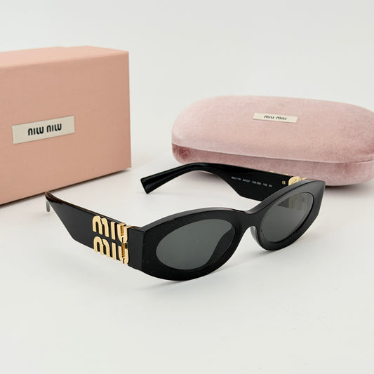 Miu Miu Eyewear oval-frame Sunglasses | Black