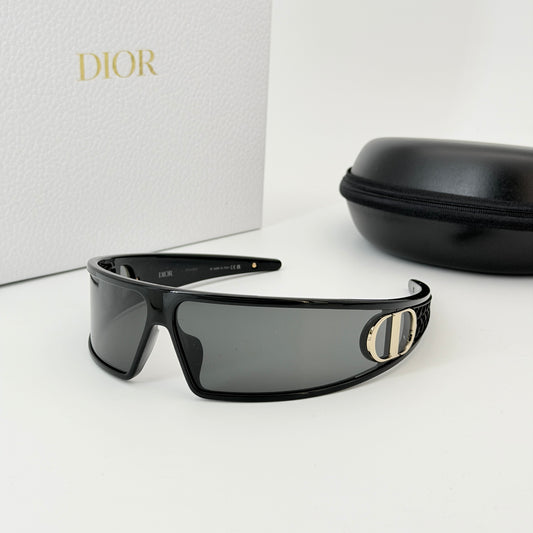 Dior Black Nylon VeryDior M1U Mask Sunglasses