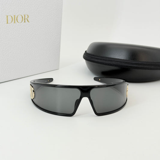 Dior Black Nylon VeryDior M1U Mask Sunglasses