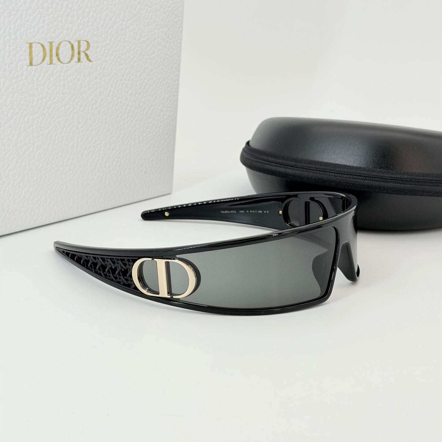 Dior Black Nylon VeryDior M1U Mask Sunglasses