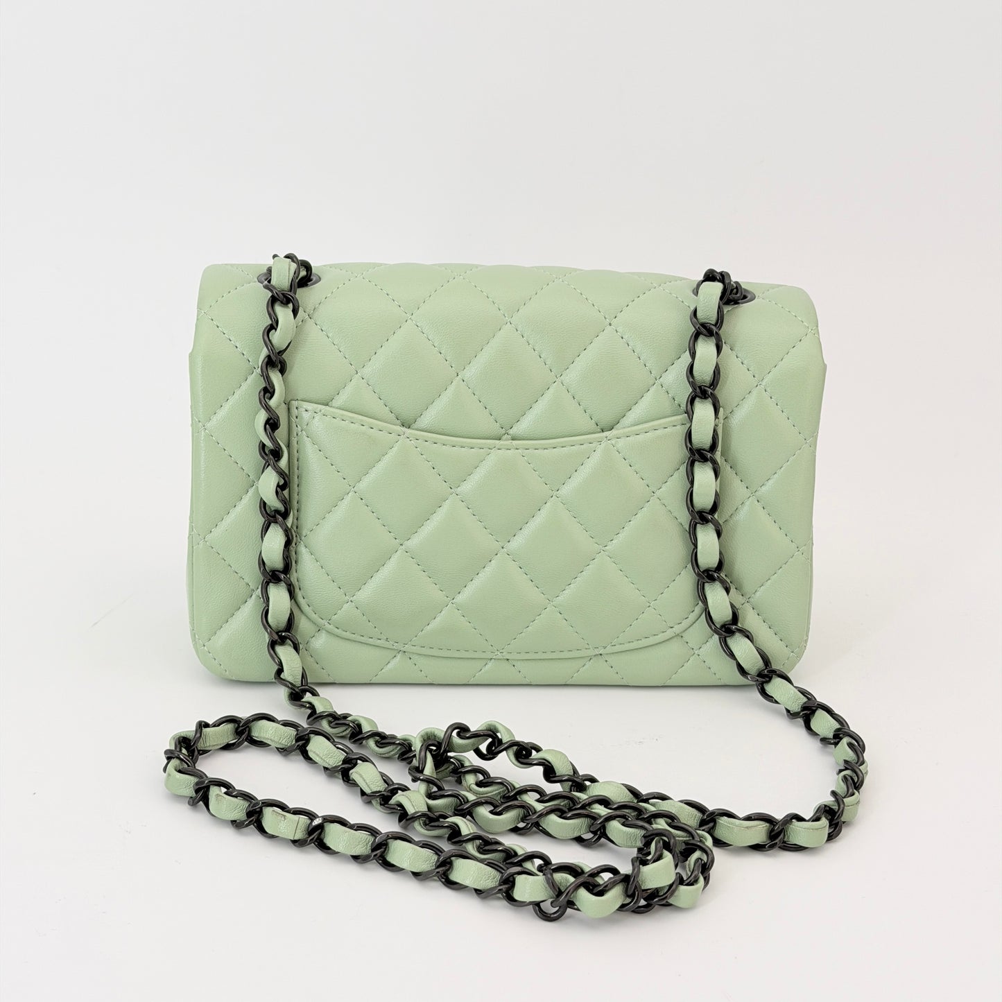 Chanel Mini Rectangular Flap Bag - Green Shoulder Bag