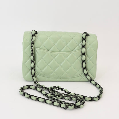 Chanel Mini Rectangular Flap Bag - Green Shoulder Bag