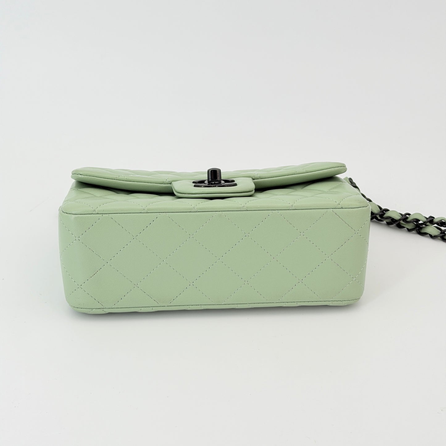 Chanel Mini Rectangular Flap Bag - Green Shoulder Bag