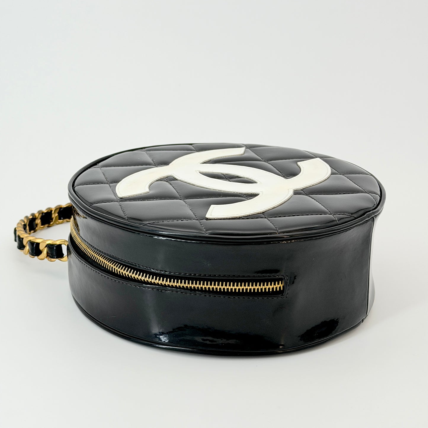 Chanel Patent Top Handle Bag
