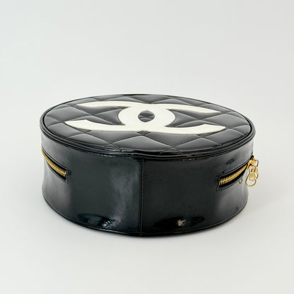 Chanel Patent Top Handle Bag