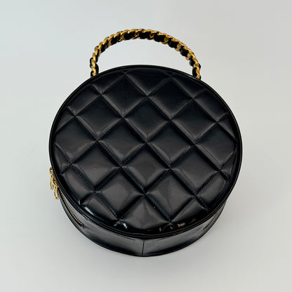 Chanel Patent Top Handle Bag