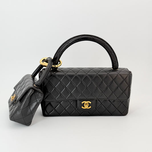 Chanel Vintage Top Handle Flap Bag