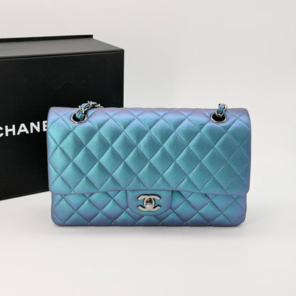 Chanel Metallic Lambskin Quilted Medium Double Flap Bag