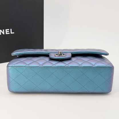Chanel Metallic Lambskin Quilted Medium Double Flap Bag