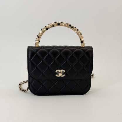 Chanel Black Lambskin Flap Bag