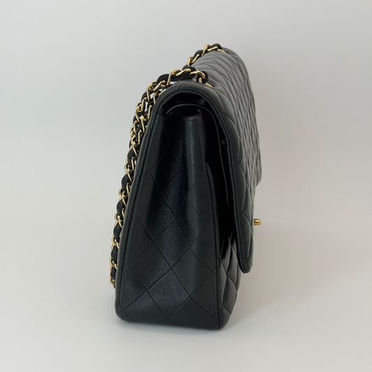 Chanel Maxi Shoulder Flap Bag Black - Lambskin Leather