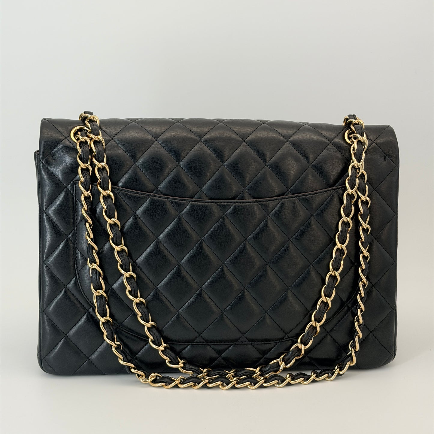 Chanel Maxi Shoulder Flap Bag Black - Lambskin Leather