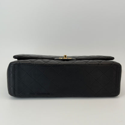 Chanel Maxi Shoulder Flap Bag Black - Lambskin Leather