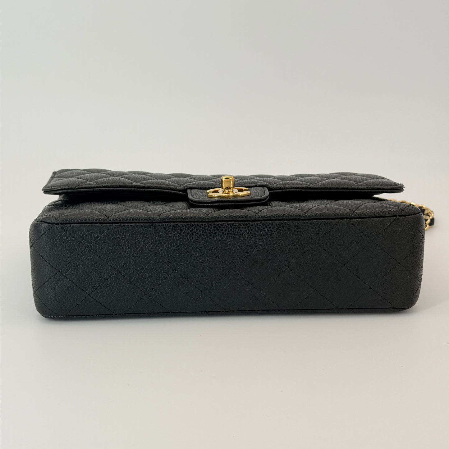 Chanel Black Classic Medium Flap Bag Caviar