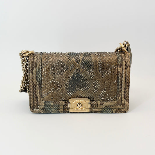 Chanel Multicolor Leather Leboy Flap Bag