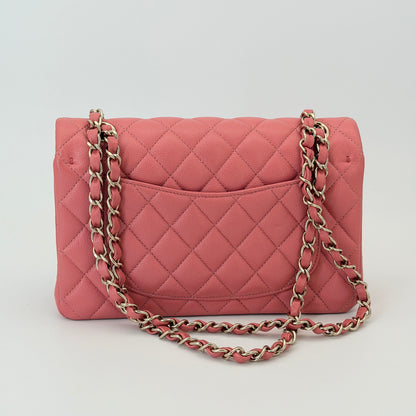 Chanel Iridescent Caviar Quilted Small Flap Pink
