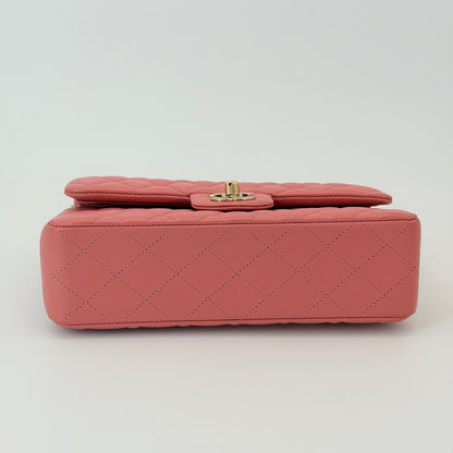 Chanel Iridescent Caviar Quilted Small Flap Pink