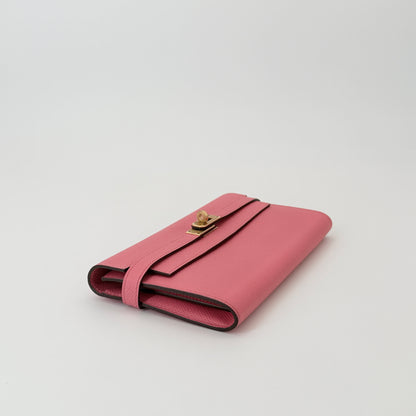 Hermes Epsom Kelly Longue Wallet Pink