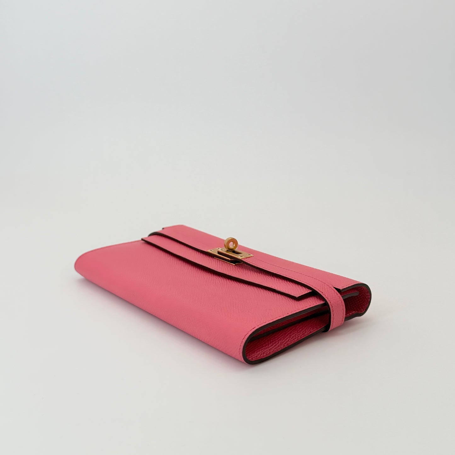 Hermes Epsom Kelly Longue Wallet Pink