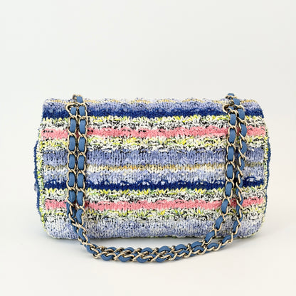 Chanel Tweed Flap Multicolor Crossbody Bag