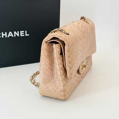 Chanel Classic Iridescent Leather Medium Double Flap Bag