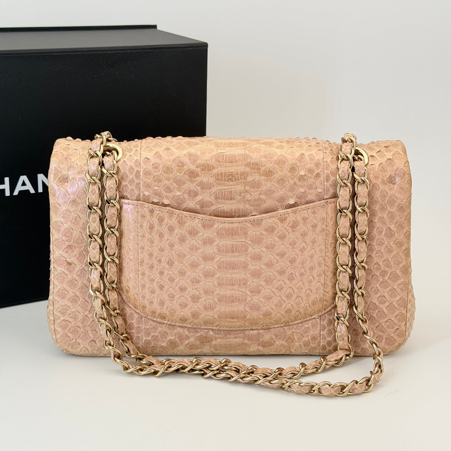 Chanel Classic Iridescent Leather Medium Double Flap Bag