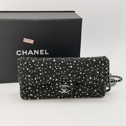 Chanel Strass Crystal Pearls and Ruthenium Metal Shoulder Bag