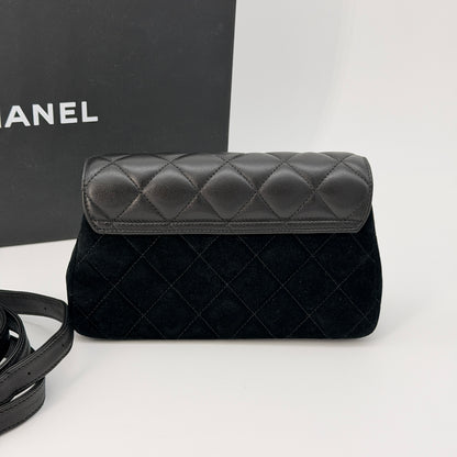 Chanel Black Leather Flap Crossbody Bag