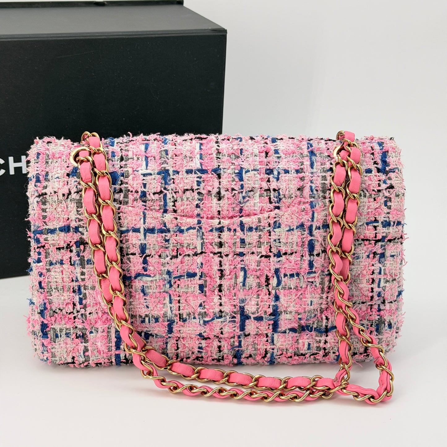 Chanel Multicolor Tweed Flap Crossbody Bag