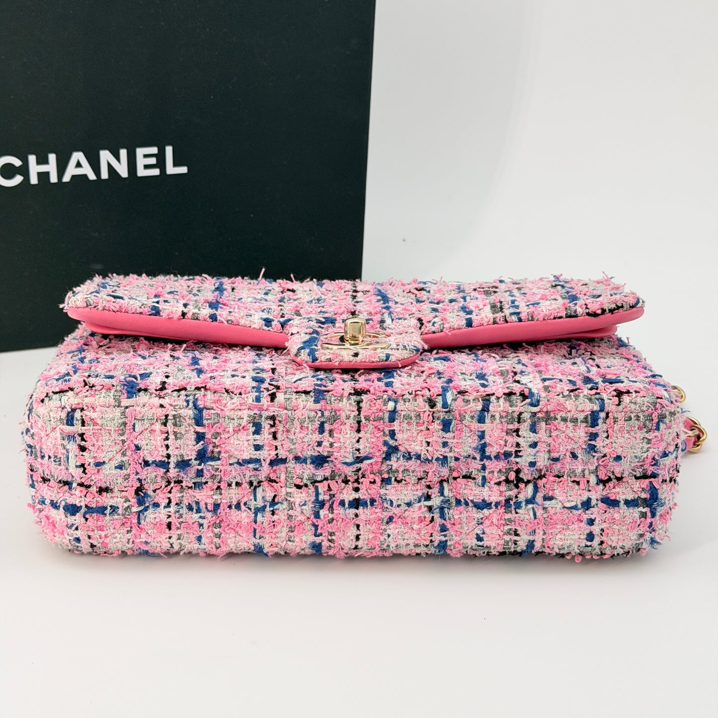 Chanel Multicolor Tweed Flap Crossbody Bag