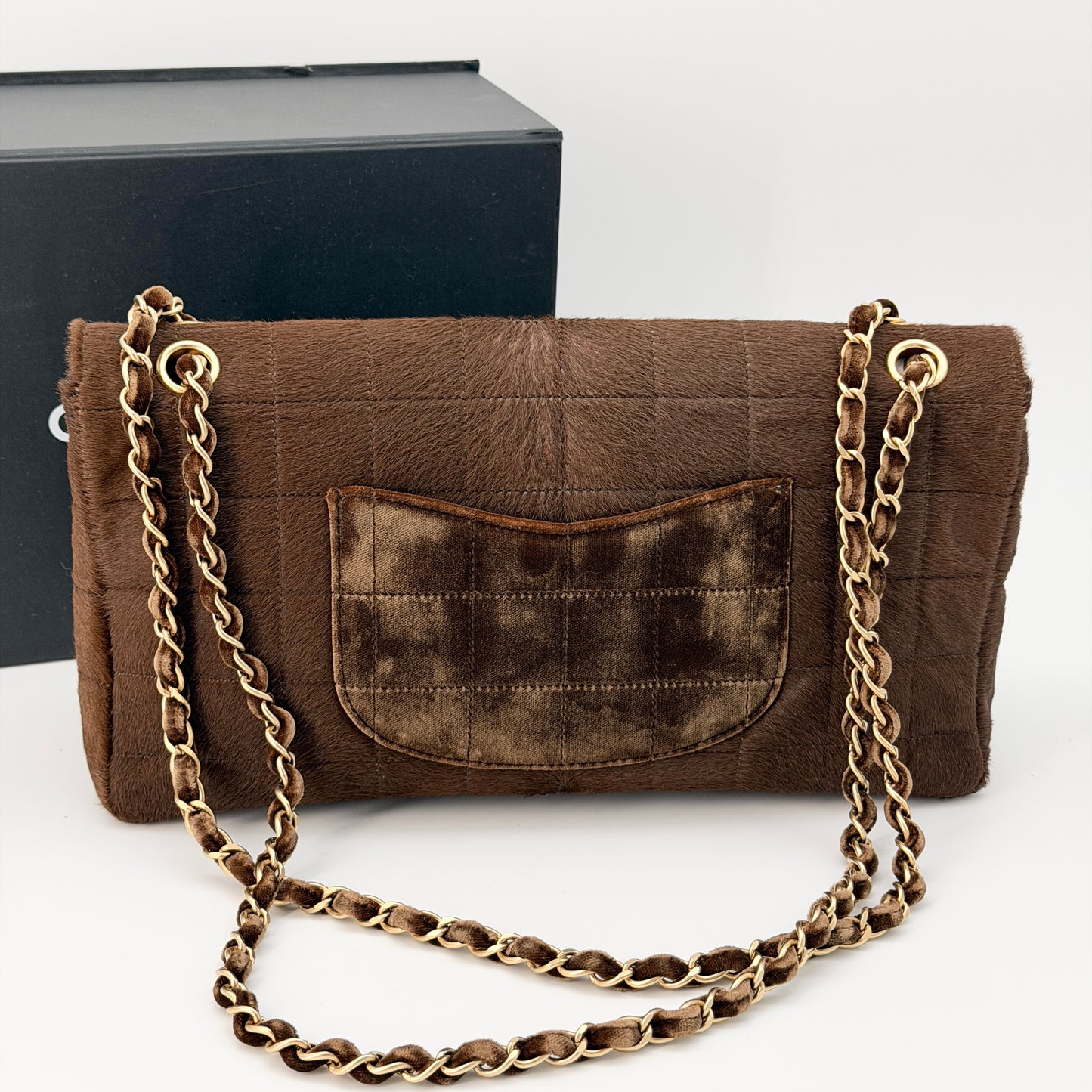 Chanel Brown Gold Hardware Shoulder Bag