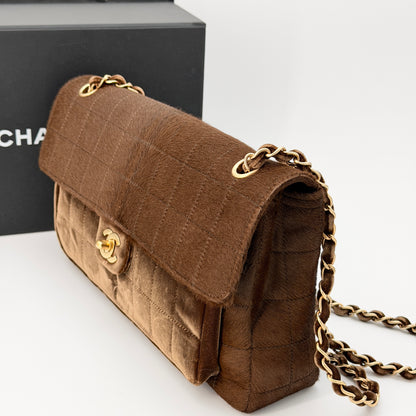 Chanel Brown Gold Hardware Shoulder Bag