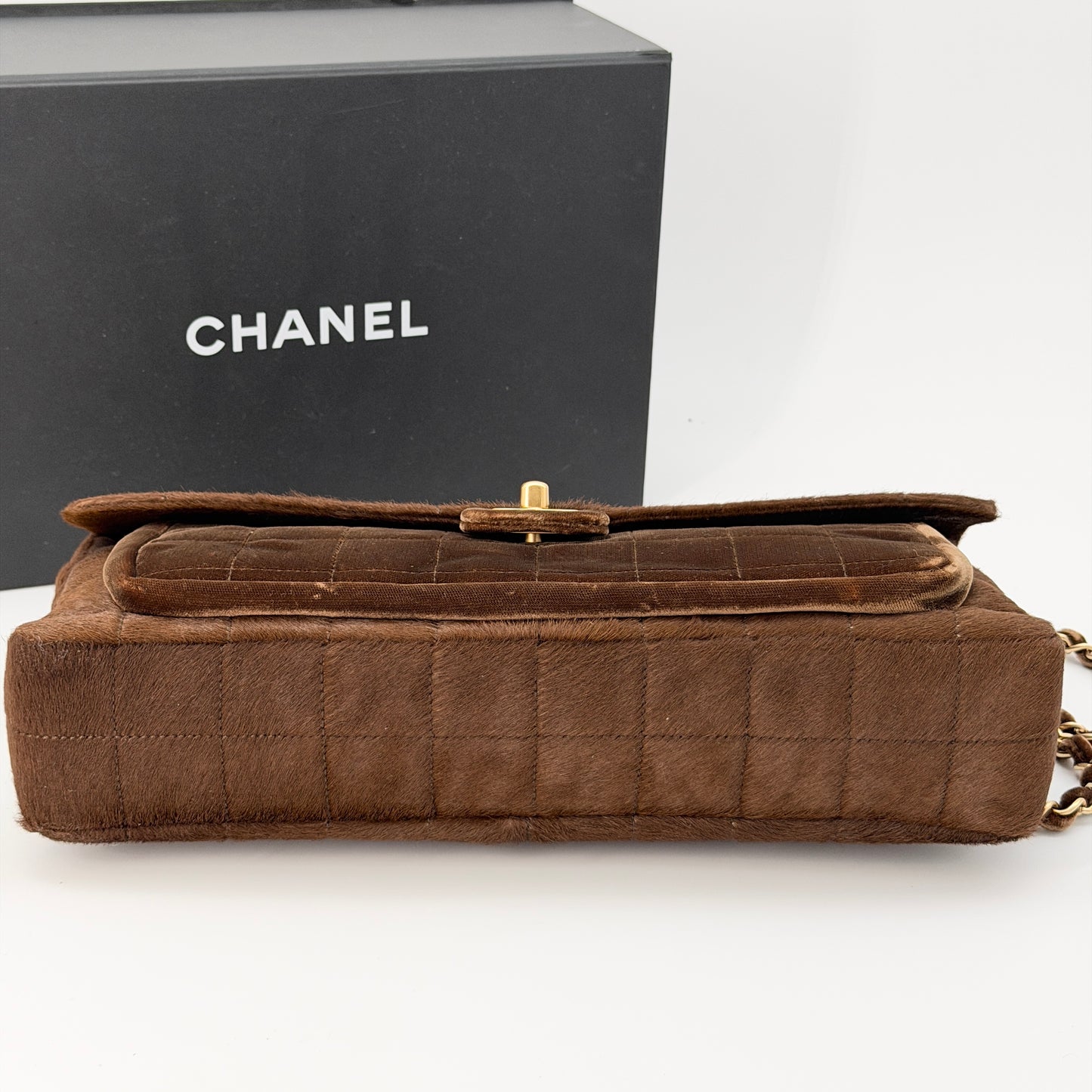 Chanel Brown Gold Hardware Shoulder Bag