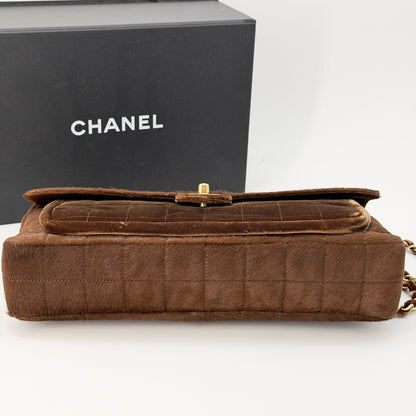 Chanel Brown Gold Hardware Shoulder Bag