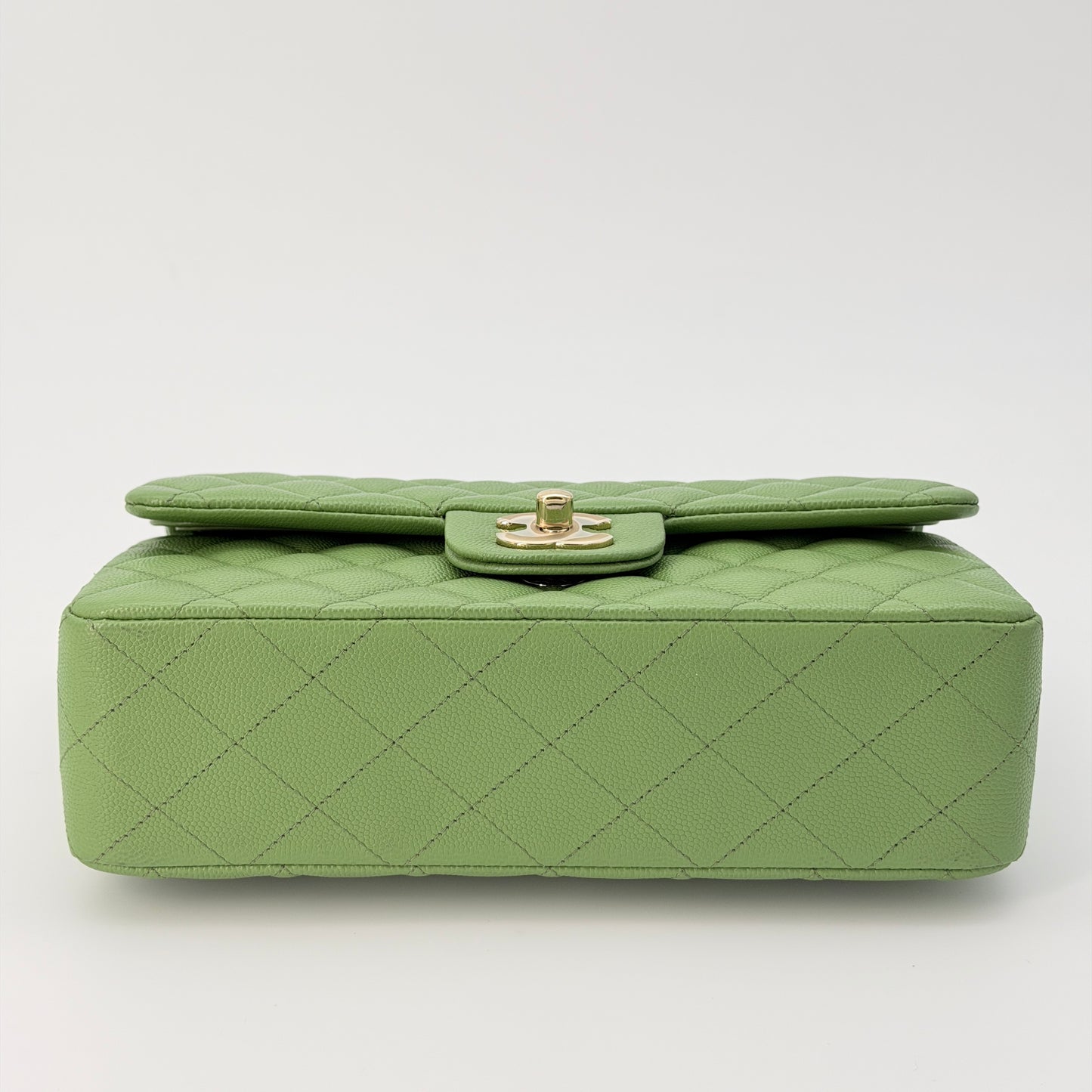 Chanel Classic Small Double Flap Bag - Green Shoulder Bag