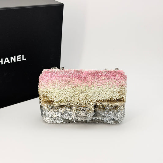 Chanel Multicolor Sequin Flap Bag