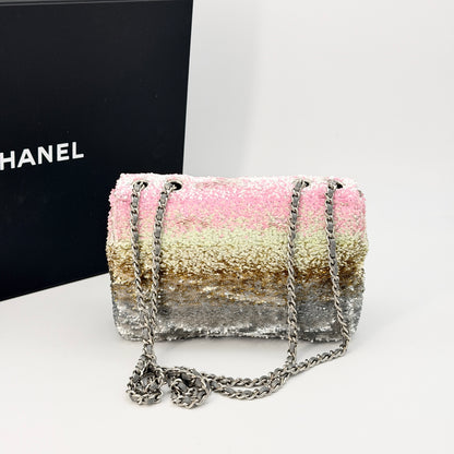 Chanel Multicolor Sequin Flap Bag