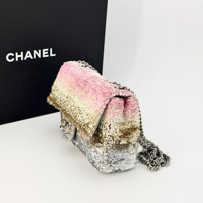 Chanel Multicolor Sequin Flap Bag