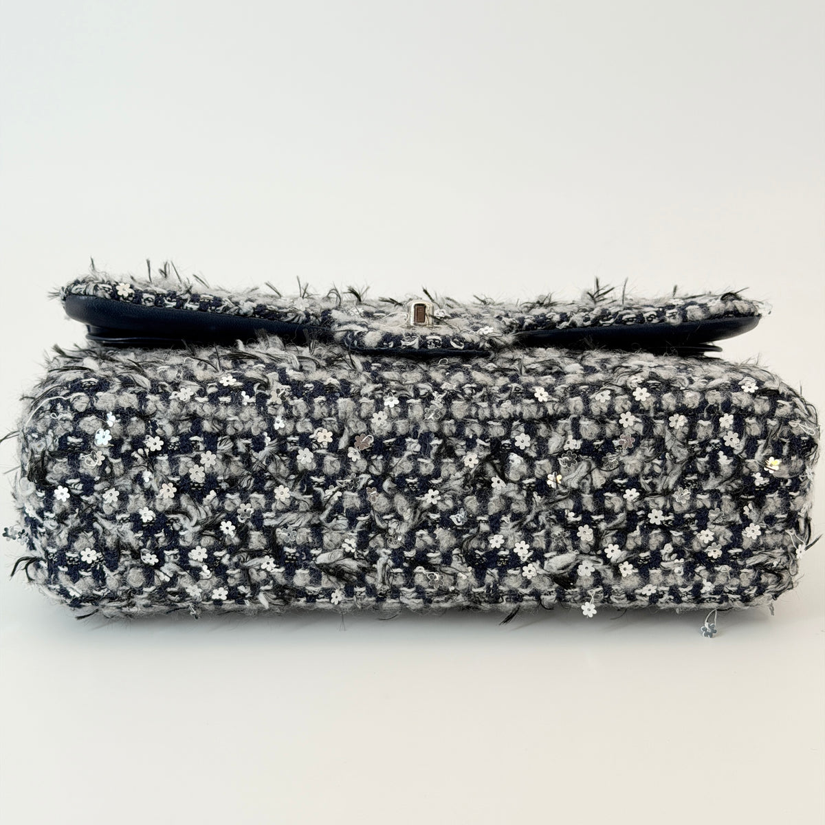 Chanel Classic Tweed Double Flap Bag - Blue Shoulder Bag