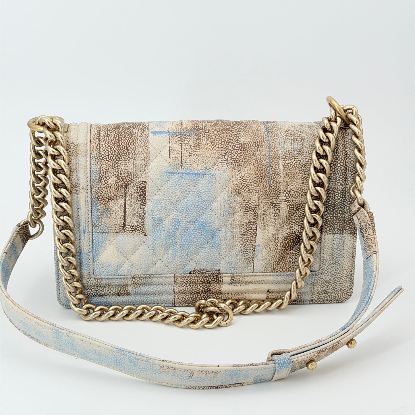 Chanel Painted Quilted Medium Boy In Cuba Flap
